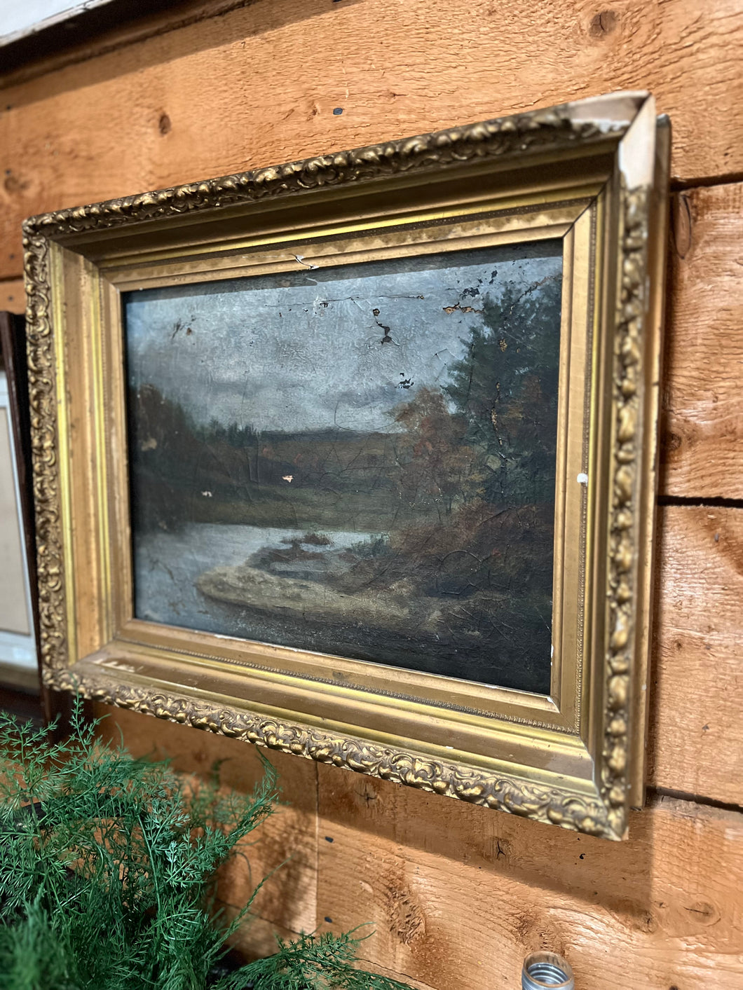 Late 1800s Framed Oil Painting